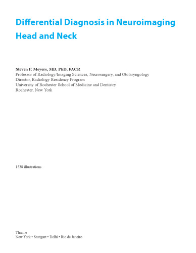 Differential Diagnosis in Neuroimaging: Head and Neck