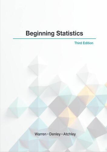 Beginning Statistics 3e Textbook