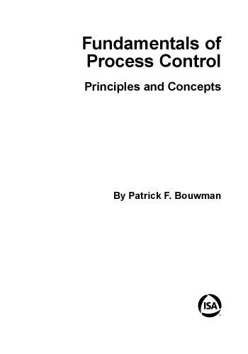 Fundamentals of Process Control: Principles and Concepts