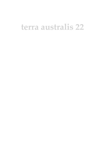 The Archaeology Of The Aru Islands, Eastern Indonesia (Terra Australis Vol. 22)