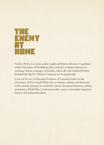 The Enemy at Home: German Internees in WWI Australia