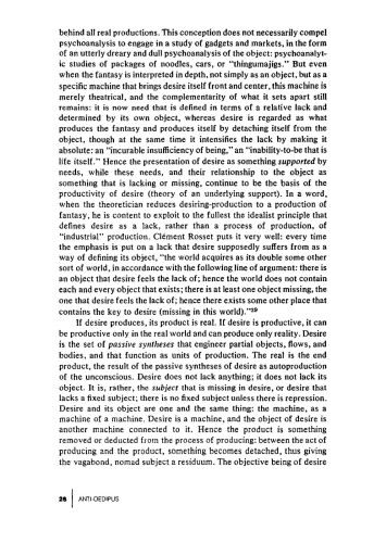 Anti-Oedipus: Capitalism and Schizophrenia