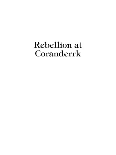 Rebellion at Coranderrk (Aboriginal History Monographs)