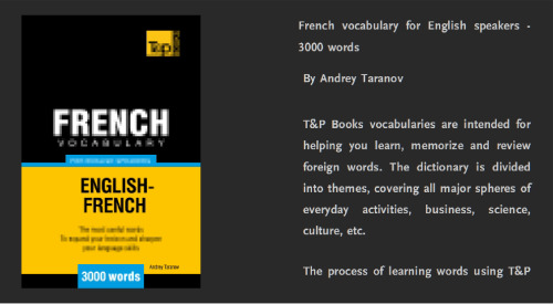 French Vocabulary for English Speakers - 3000 words