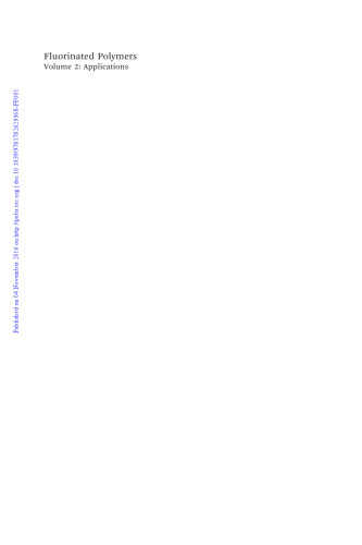 Fluorinated Polymers, Volume 2 - Applications