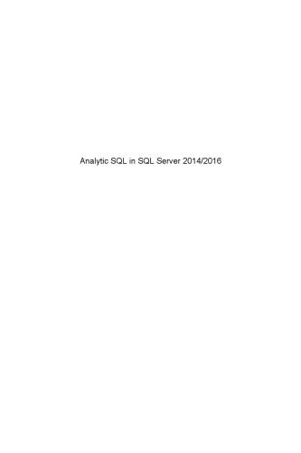 Analytic SQL in SQL Server 2014/2016