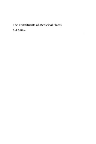 The Constituents of Medicinal Plants