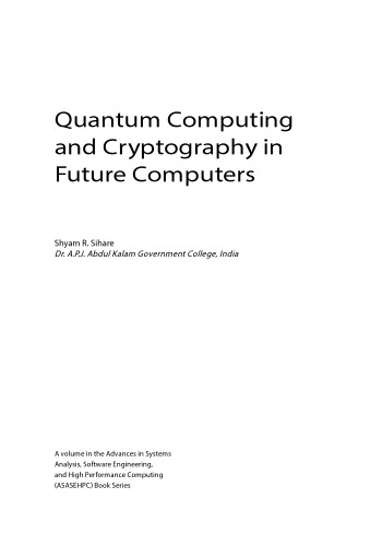 Quantum Computing and Cryptography in Future Computers