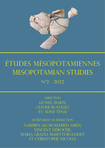 Études Mésopotamiennes – Mesopotamian Studies № 2