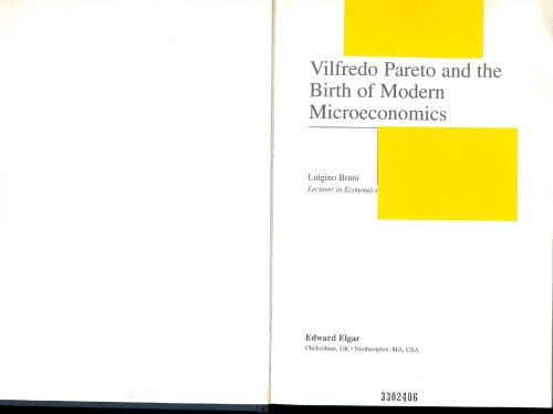 Vilfredo Pareto and the Birth of Modern Microeconomics