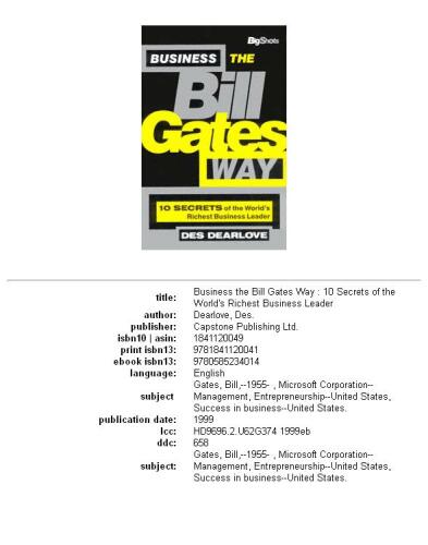 Business the Bill Gates Way (Bigshots)
