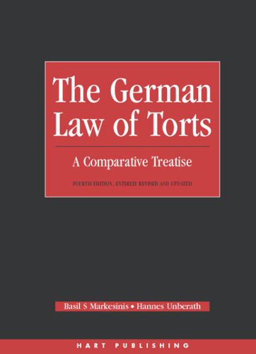 German Law of Torts: A Comparative Treatise
