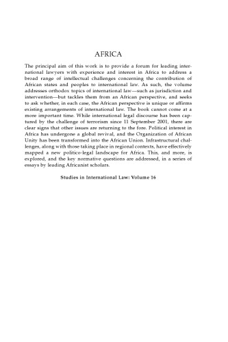 Africa: Mapping New Boundaries in International Law