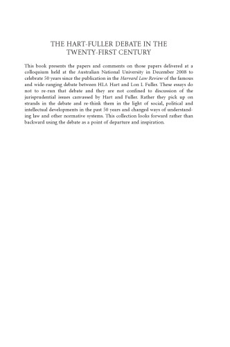 The Hart-Fuller Debate in the Twenty-First Century