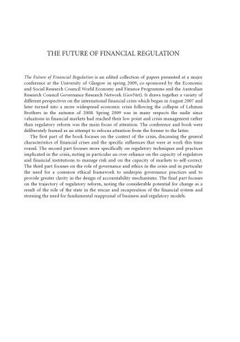 The Future of Financial Regulation