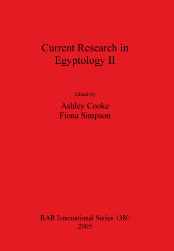 Current Research in Egyptology II: January 2001