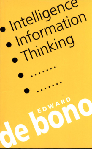 Intelligence, Information, Thinking