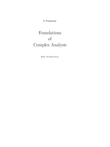 Foundations of Complex Analysis