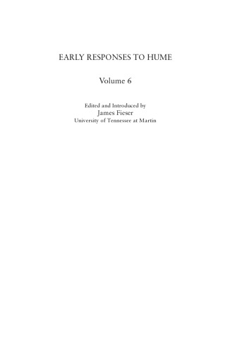 Early Responses to Hume's Writings on Religion: 2 Volumes