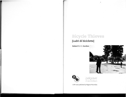 Bicycle Thieves (Ladri di biciclette) (Bfi Film Classics)