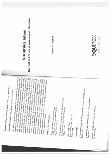 Situating Islam: The Past and Future of an Academic Discipline