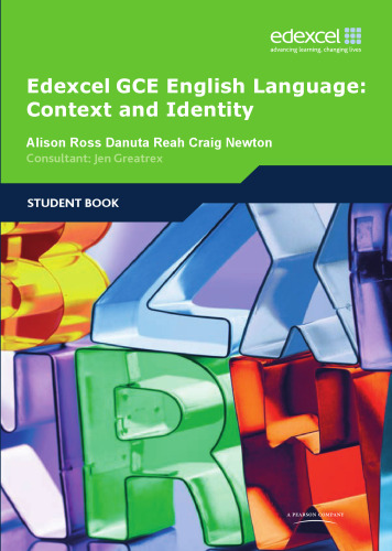 Edexcel AS English Language Student Book