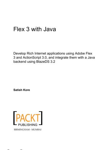 Flex 3 with Java
