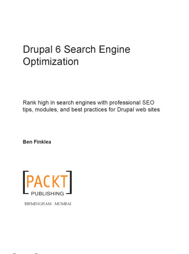 Drupal 6 Search Engine Optimization