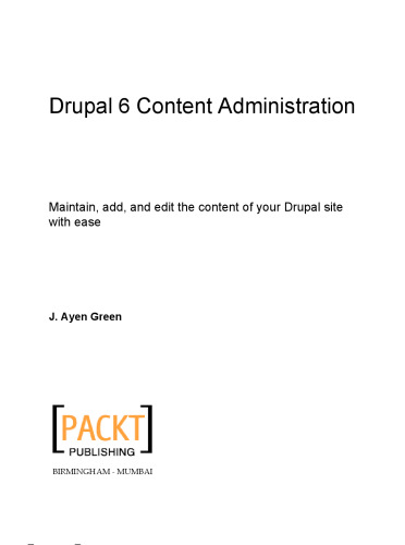 Drupal 6 Content Administration