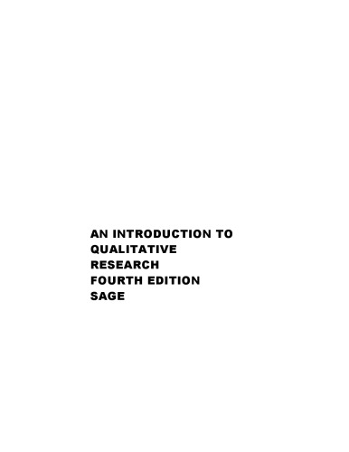 An Introduction to Qualitative Research