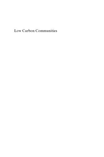 Low Carbon Communities: Imaginative Approaches to Combating Climate Change Locally