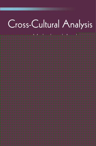 Cross-Cultural Analysis: Methods and Applications
