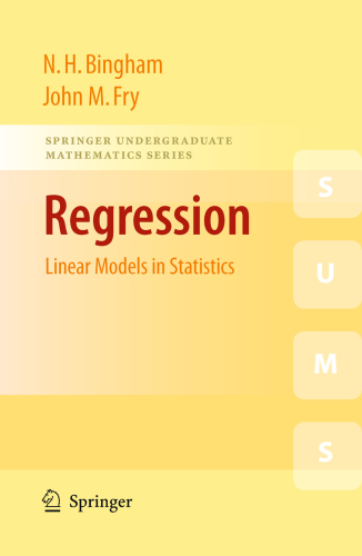 Regression: Linear Models in Statistics