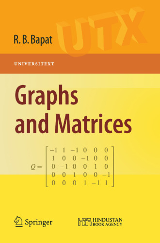 Graphs and Matrices (Universitext Book 0)