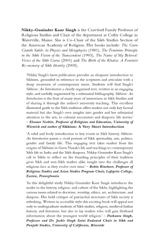 Sikhism: An Introduction