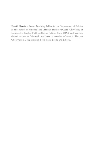 Civil War and democracy in West Africa : conflict resolution, elections and justice in Sierra Leone and Liberia