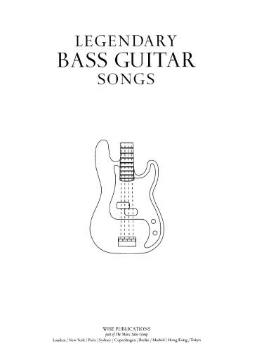 Legendary Bass Guitar Songs: Bass Tab