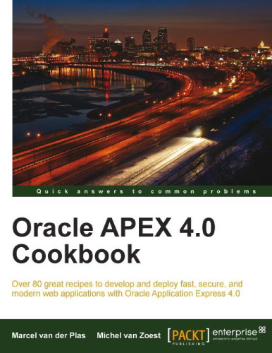 Oracle APEX 4.0 Cookbook