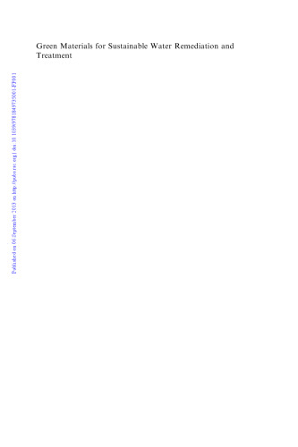 Green Materials for Sustainable Water Remediation and Treatment