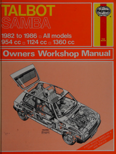Haynes Talbot Samba Owners Workshop Manual