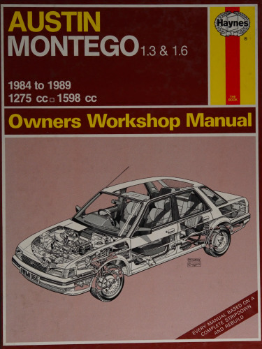 Haynes Austin Montego 1984 to 1989 Owners Workshop Manual