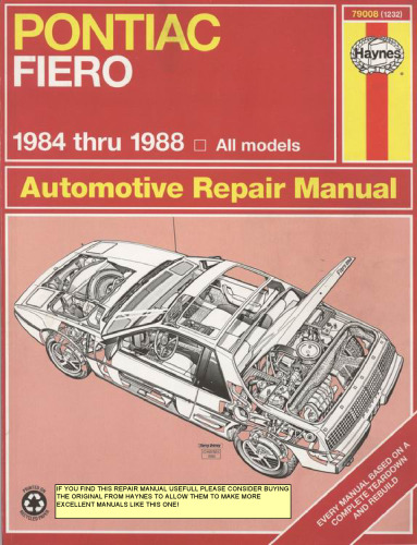 Pontiac Fiero, 1984-1988