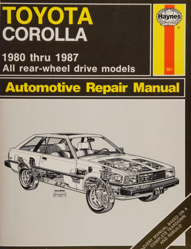 Haynes Toyota Corolla RWD Automotive Repair Manual