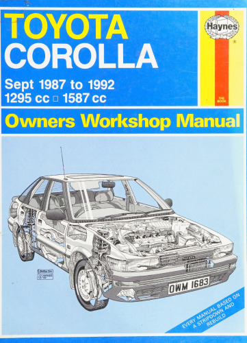 Haynes Toyota Corolla Owners Workshop Manual