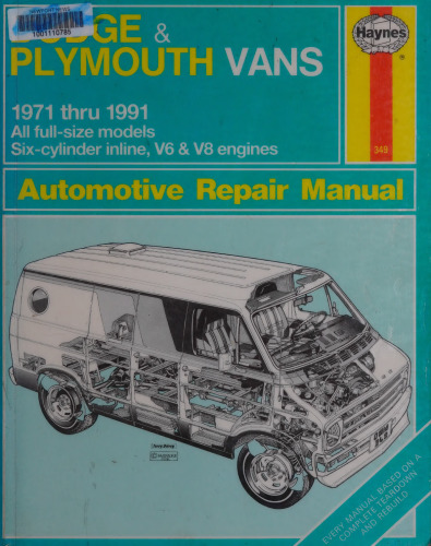 Haynes Dodge & Plymouth Vans Automotive Repair Manual