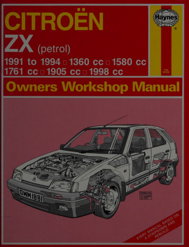 Haynes Citroēn ZX Owners Workshop Manual