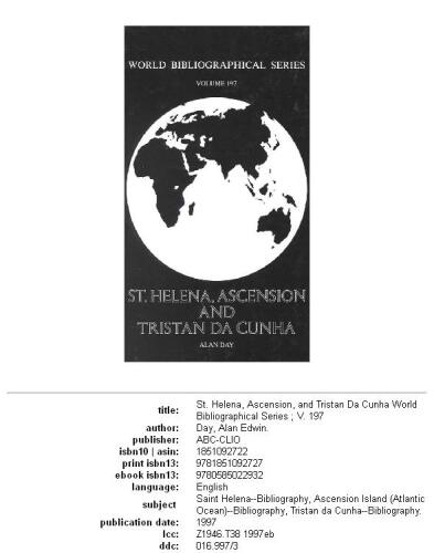 St. Helena, Ascension and Tristan Da Cunha