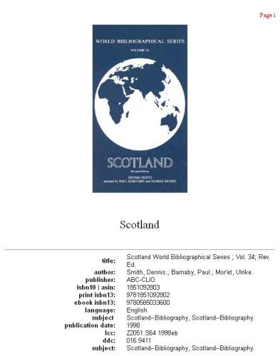 Scotland: Revised Edition