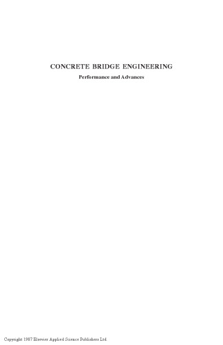 Concrete Bridge Engineering: Performance and advances
