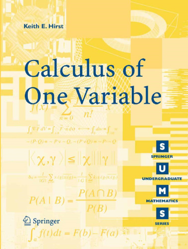 Calculus of One Variable